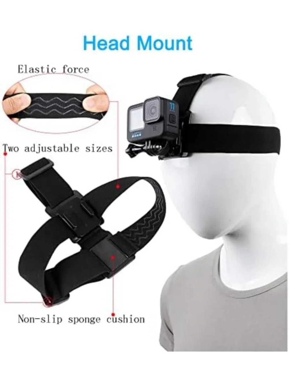 Versatile GoPro Accessories Set for Hero 13/12/11/10/9/8/7/6/5 & Mission 1 Pro